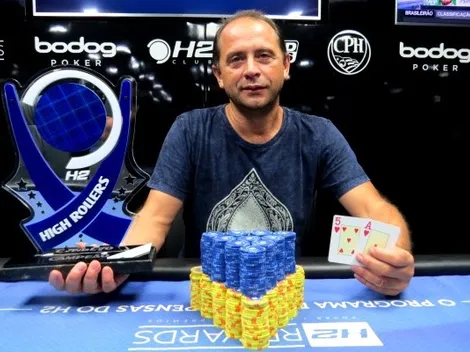 Arrasador na reta final, Paulinho Capreti fica com o título do High Roller 30K do H2 Club