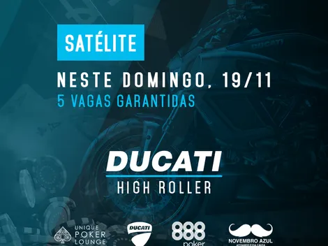 888poker terá neste domingo satélite com cinco vagas garantidas para o Ducati High Roller; confira