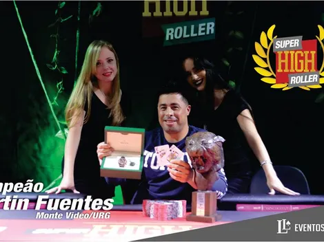 Uruguaio Martin Fuentes vence Super High Roller do Casino Iguazú e coroa retorno triunfal às mesas: "grande vitória"