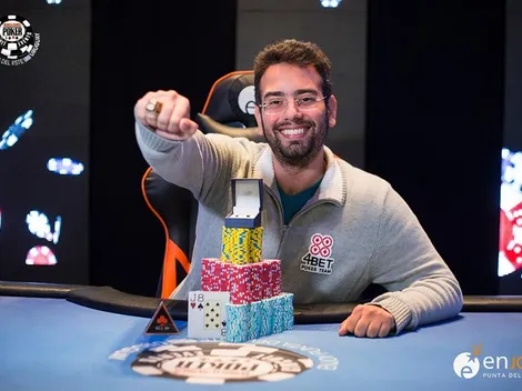 André Sá vence Main Event da WSOP Uruguai e leva US$ 145 mil após flopar second nuts em armadilha no heads-up