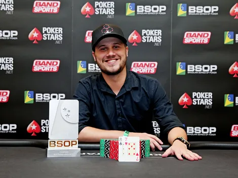 Kelvin Kerber vence Turbo Knockout e conquista mais um título em salão favorito no BSOP SP: "aqui anda bem"