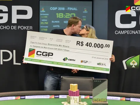 Magnus Muller é o campeão da primeira etapa do CGP 2018; Kauê de Souza vence High Roller