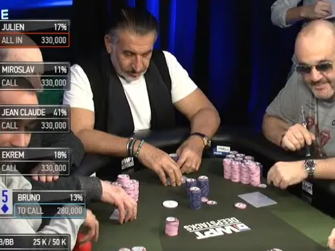 Flop "premiado" gera all in quádruplo incrível no WPT DeepStacks Deauville; assista