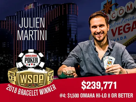 Julien Martini vence Evento #4 da WSOP e conquista bracelete para a França