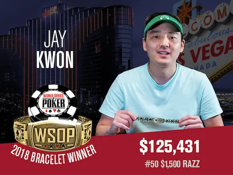 Em seu terceiro ITM na WSOP, Jay Kwon supera craque polonês no heads-up e conquista título do Evento #50 da WSOP