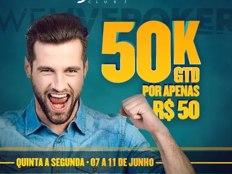 Com buy-in de R$ 50 e R$ 15 mil para o campeão, H2 Club Curitiba promove a partir desta quinta o Super 50K GTD