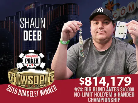 Shaun Deeb vence o NL Hold’em 6-handed Championship e assume a liderança do ranking de Jogador do Ano da WSOP