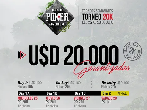 Casino Iguazu vai promover torneio com US$ 20.000 garantidos; confira a programação