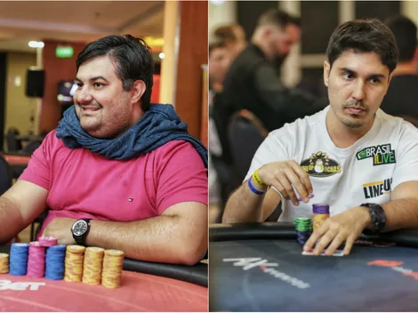 Em disputa pelo ranking, Guilherme Chenaud e Alen Filipi se envolvem em pote com mais de 100 blinds