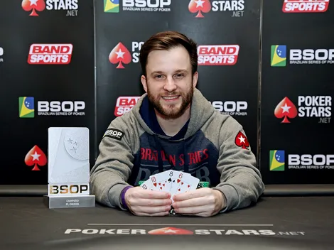 Especialista na modalidade, Francisco Baruffi bate aluno no HU e vence Pot Limit Omaha do BSOP Iguazu