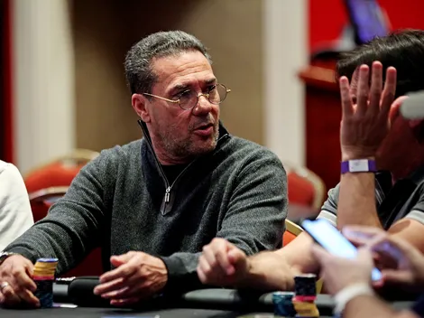 BSOP Iguazu: após fazer duas FTs no dia anterior, Vanderlei Luxemburgo bolha mesa final do PLO Dealers Choice