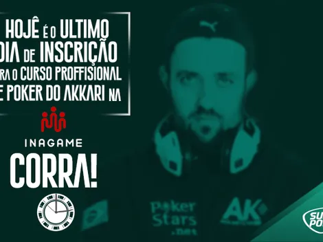 Inscrições para o Curso Avançado de Poker com André Akkari encerram hoje