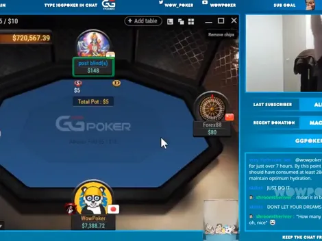 Streamer puxa pote com straight flush e vai à loucura após ganhar jackpot