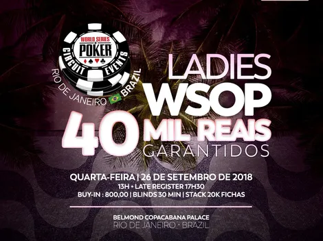 Ladies Event da WSOP Brazil terá premiação garantida de R$ 40 mil