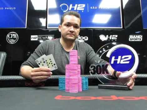 Superando um field com mais de 230 entradas, Willian Melo fatura o título do H2 30K Garantidos