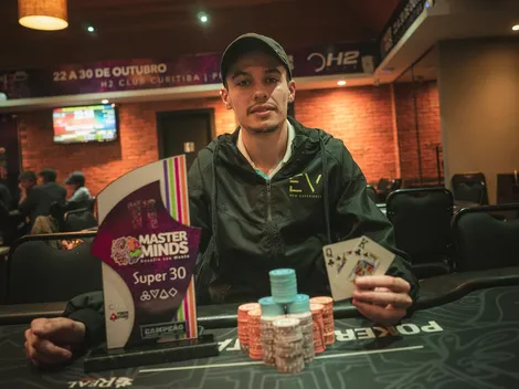 David Basso vence Super 30 do MasterMinds 11 e transforma R$ 30 em R$ 2.100