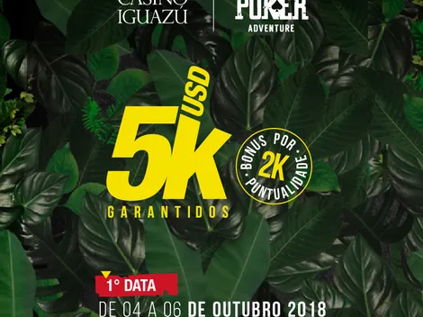 Iguazú Poker Adventure começa amanhã com US$ 5 mil garantidos no Casino Iguazú