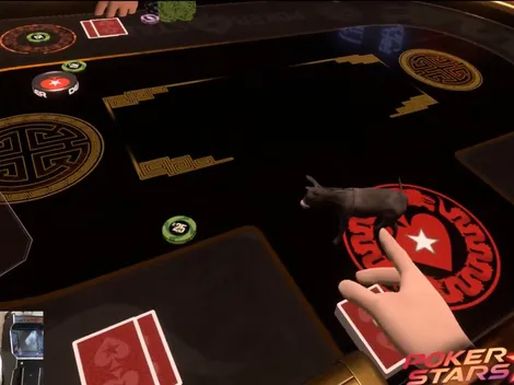 Sushi na piscina, café na cara e burro na mesa: Benj Spragg testa o PokerStars Realidade Virtual