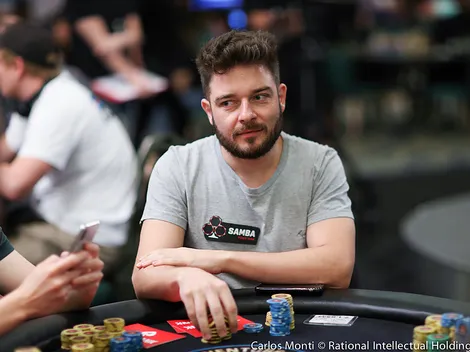 Fabiano Kovalski induz blefe e dobra stack em mesa final na SuperPoker Session