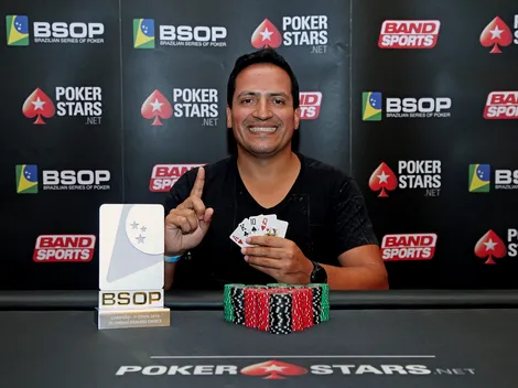 Em grande recuperação na FT, Leandro Brasa vence PLO Dealers Choice do BSOP Iguazu