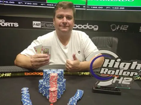 Após acordo no heads up, Nikita fica com o título do High Roller 20K do H2 Campinas