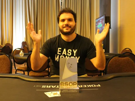 Felipe Difini vence Win the Button KO e leva primeiro título do BSOP Iguazu: "voltando com tudo"