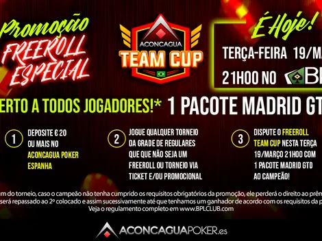 Brasil Poker Live promove nesta terça-feira freeroll com um Pacote Madrid garantido