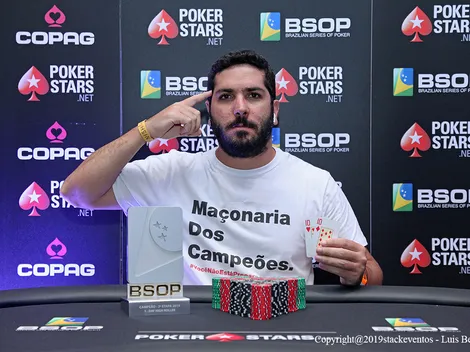 Luiz Cláudio Cunha vence 1-Day High Roller do BSOP Salvador após ter apenas dois blinds