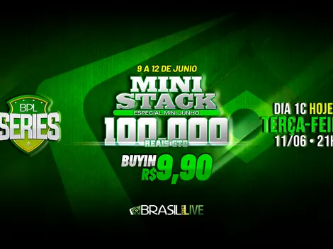 Mini Stack da BPL Series de Junho tem custo benefício incrível no Brasil Poker Live