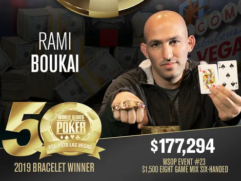 Rami Boukai vence Evento #23 da WSOP e conquista segundo bracelete após dez anos