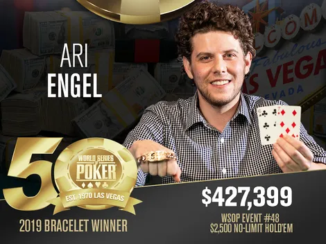 Ari Engel leva primeiro bracelete com vitória no Evento #48 da WSOP