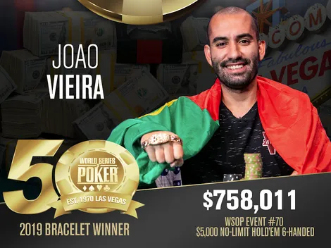 João Vieira bate Joe Cada no heads-up e vence Evento #70 da WSOP