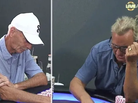 Cooler no flop termina em "marmelada" em pote de 1140 blinds no Live at the Bike; assista