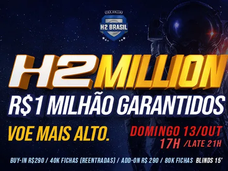 Liga Online H2 Brasil realiza neste domingo mais uma edição do H2 Million