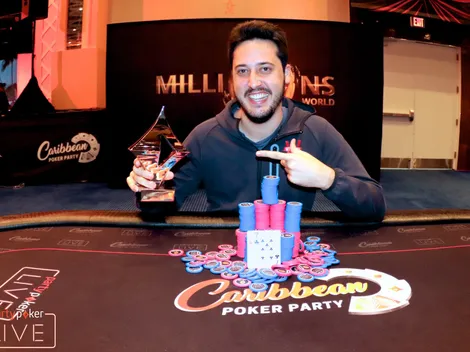 Adrian Mateos consegue grande virada e é campeão do Super High Roller do Caribbean Poker Party