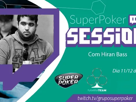 Hiran Bass comandará a SuperPoker Session nesta quarta-feira; confira