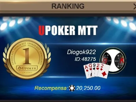 “Diogok922” crava do Pot-Limit Omaha 5-Card 75k garantidos da Liga Online H2 Brasil