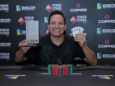 Leandro Brasa vira heads-up e é campeão do Pot-Limit Omaha Knockout do BSOP Brasília