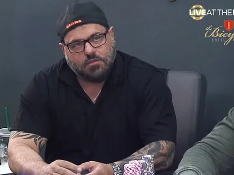 Nick Vertucci sofre, mas acerta call em pote gigante no Live at the Bike; você pagaria?