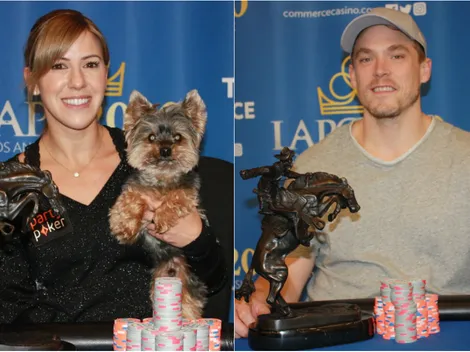 "Casal de ouro" do poker dá show com dois títulos no LA Poker Classic