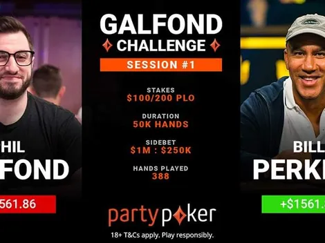 Bill Perkins termina primeiro dia à frente de Phil Galfond em desafio no partypoker