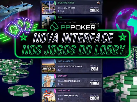 PPPoker lança nova interface para os jogos no lobby e torneios globais