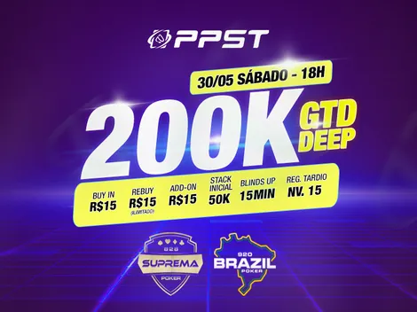 PPPoker terá torneio de R$ 200 mil garantidos com buy-in de apenas R$ 15 neste sábado