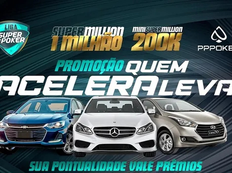 Liga SuperPoker repete "Quem Acelera Leva" e pode entregar três carros no Super Million e Mini Super Million deste domingo