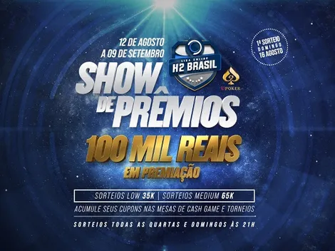 Liga Online H2 Brasil lança promoção "Show de Prêmios Online", que entregará R$ 100 mil em premiações