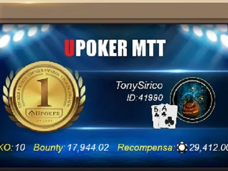 "TonySirico" é campeão do High Roller 150K da Liga Online H2 Brasil