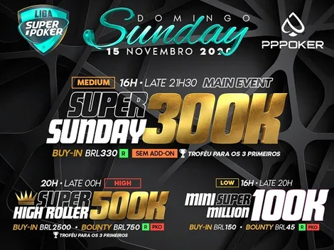 Liga SuperPoker terá R$ 900 mil garantidos e promoção Final Table neste domingo