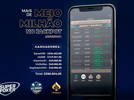 Derrota com straight flush aciona maior jackpot da história da Liga Online H2 Brasil