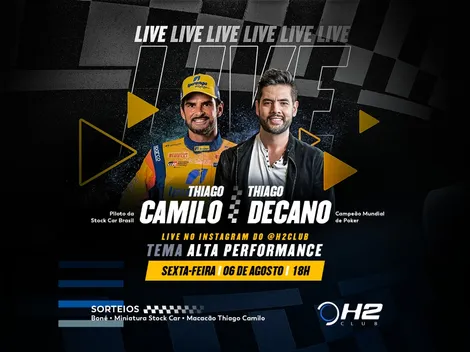 Live do H2 Club com Thiago Camilo e Thiago Decano traz sorteios nesta sexta