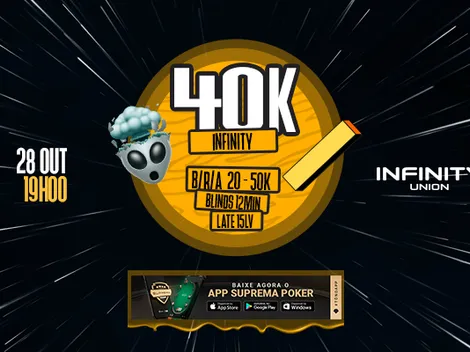 Liga Infinity Union realiza Main Event de R$ 40 mil garantidos nesta quinta